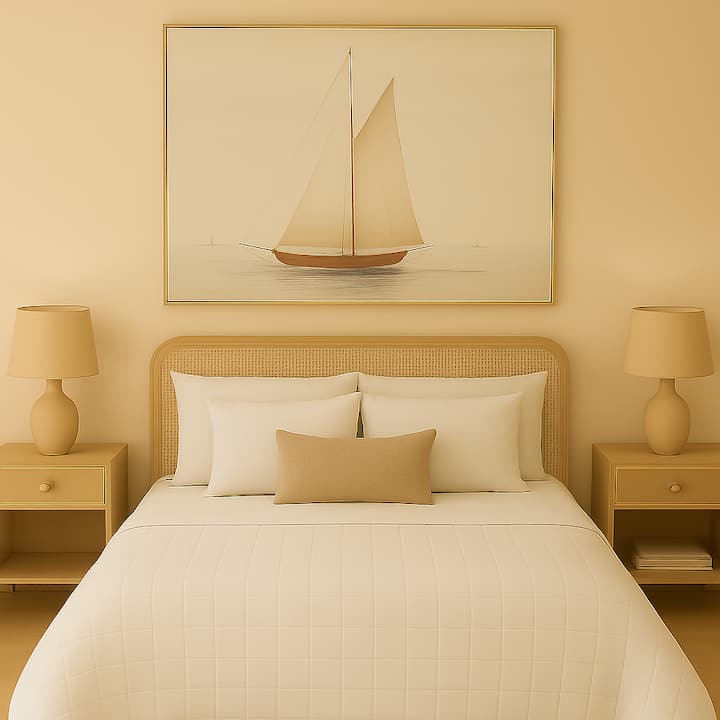 Terza camera da letto con un comodo letto matrimoniale e una TV Roku per serate rilassanti.