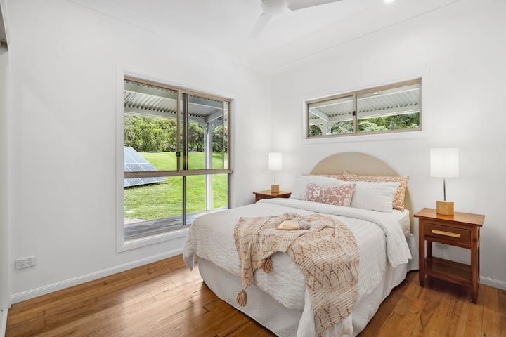 One of two double bedrooms with built in robes.