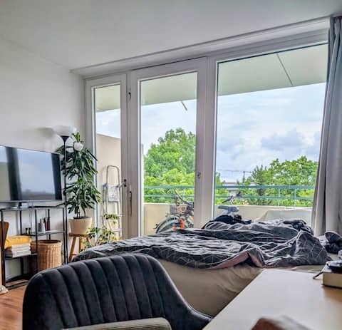 Successful Airbnb property: Calm central 1-r apt w balcony in Mittersendling