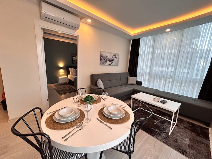 Luxury 1+1 Ferah Balkonlu Daire - Konyaaltı