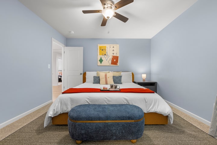 Comfortable private bedroom for a restful stay.