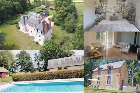 House with private hot tub, swimming pool and wood-burning stove.