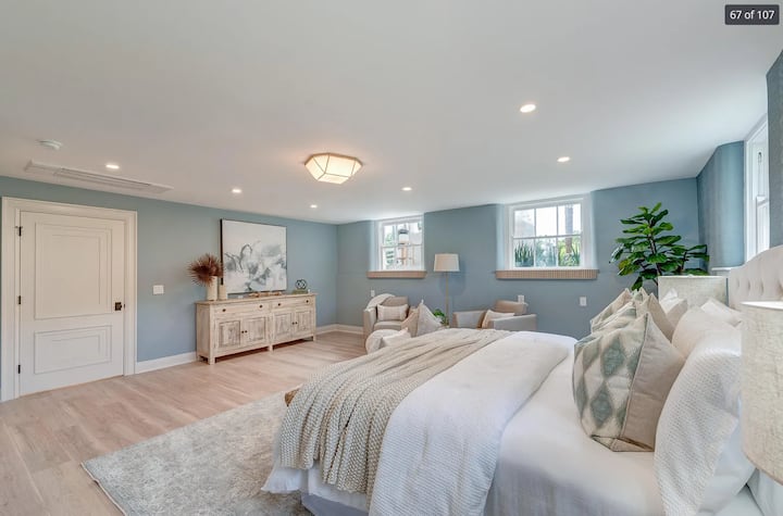 Queen et deux lits jumeaux - 4 personnes