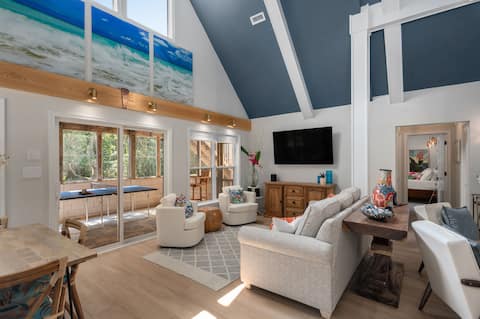 Successful Airbnb property: 2nd Wind - OBX Beach Retreat, Pool, Walk to Beach! in Southern Shores