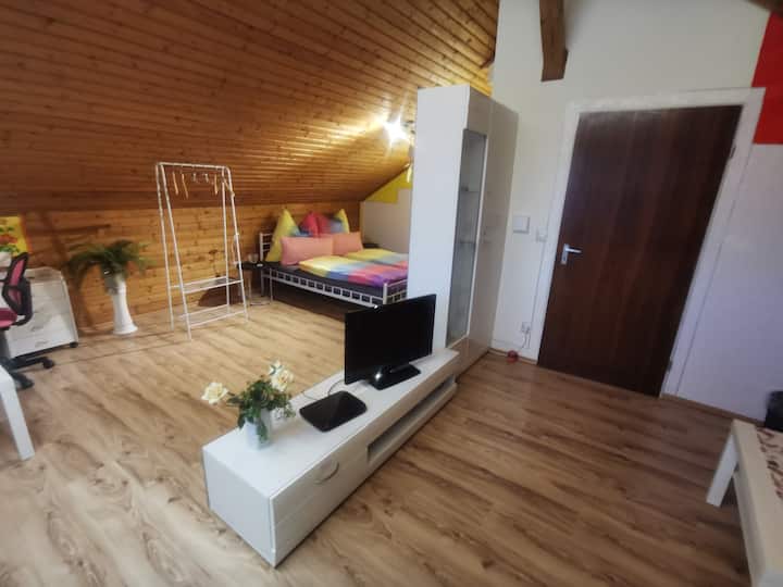 从客厅区域进入睡眠区的景观。 