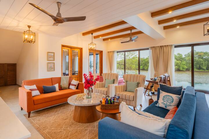 ELIVAAS privé Villa Fleuve · Villa By the River W/ Infinity Pool, Lift & Bar