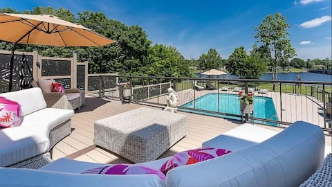Luxury Lakefront Retreat + Pool