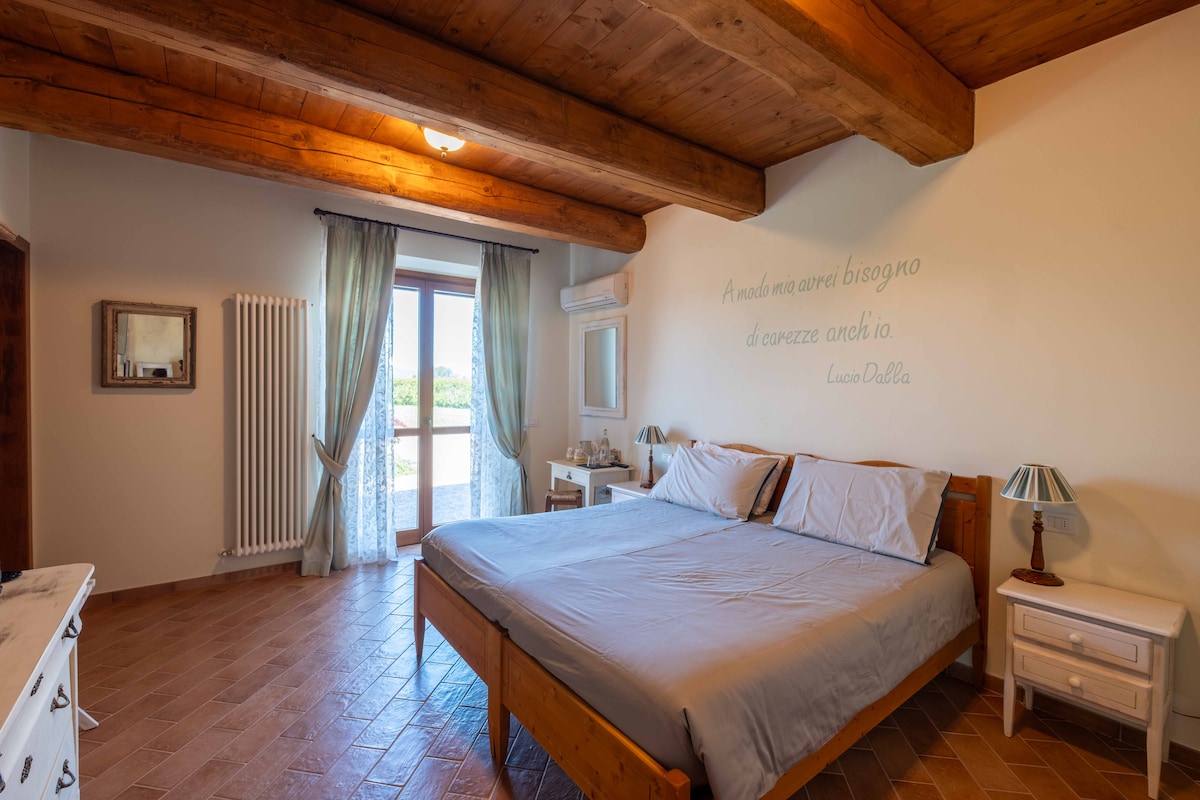 Slaapkamer met 2 pers bed