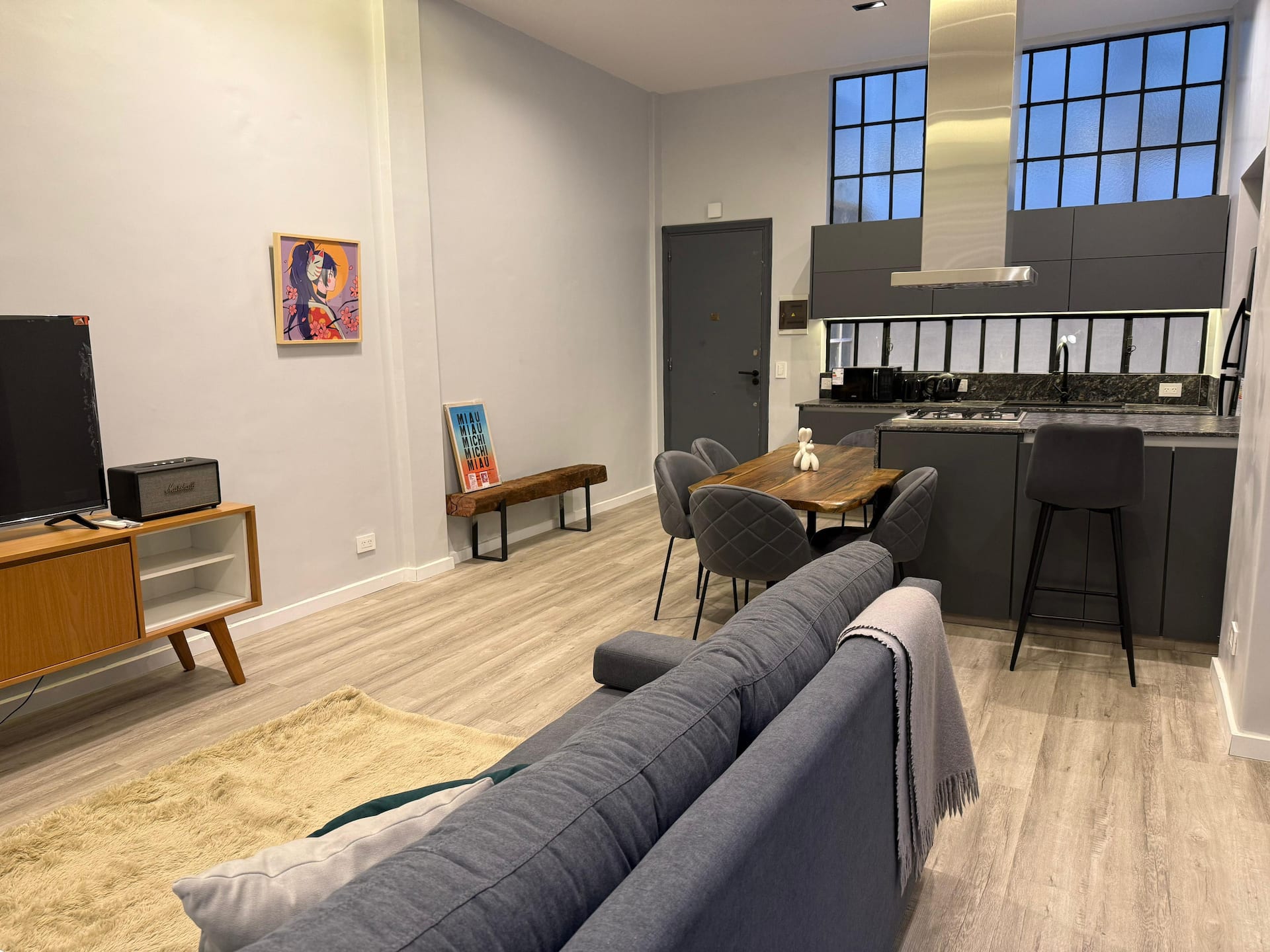 Renovated one-bedroom apartment with private patio in Núñez