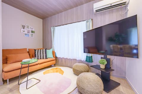 80㎡ Renovated Home | 2BR | Sleeps 8 Near Meguro