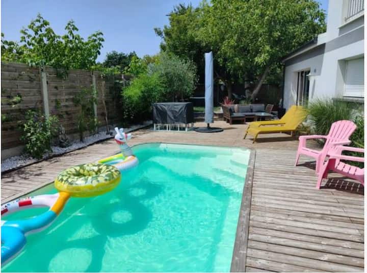 ☀️Heated pool & SPA between Bordeaux and Ocean Houses for Rent in
