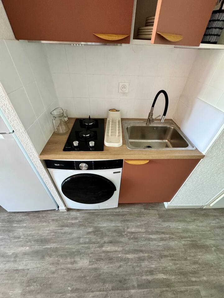 Studio Lumineux Avec Balcon Et Piscine, Clim, Pkg - Bouzigues