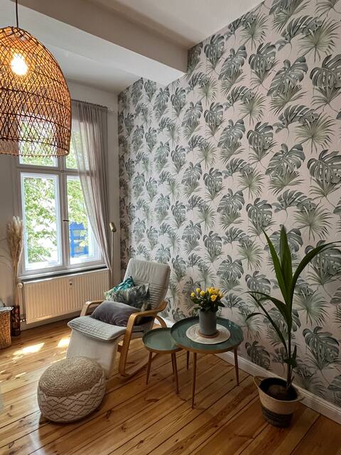 Successful Airbnb property: Family apartment with large bed at the park in Wedding