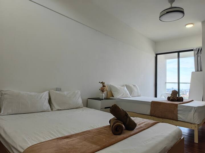 K Avenue|high Floor|near Airport|balcony 4 Pax - Putatan