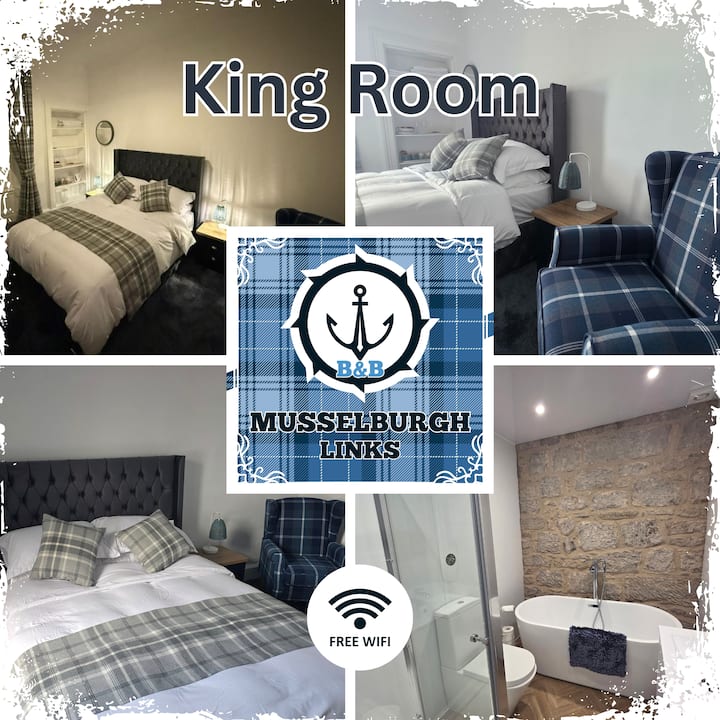 Room 2- King Room With Shared Bathroom - Musselburgh