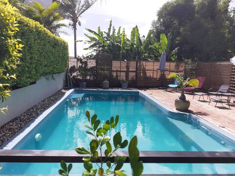 Beautiful spacious villa with pool and sea view