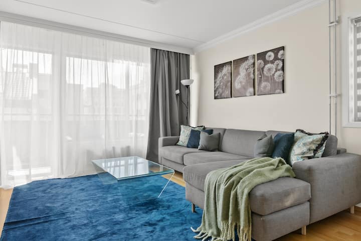 Stylish Oslo 3br W Balcony Near Downtown - 오슬로