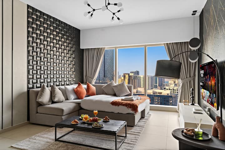 Un diseño moderno de la sala de estar