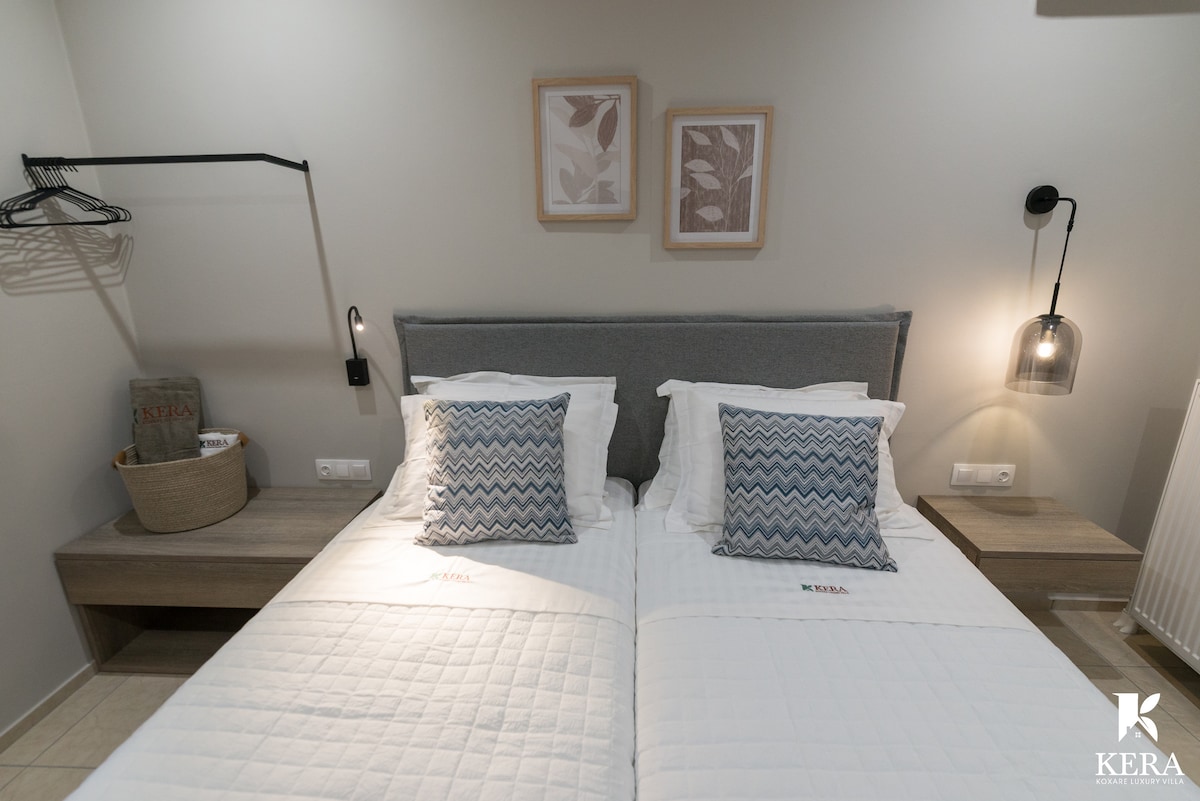 Villa de lujo Kera Koxare - Dormitorio 2 con 2 camas individuales