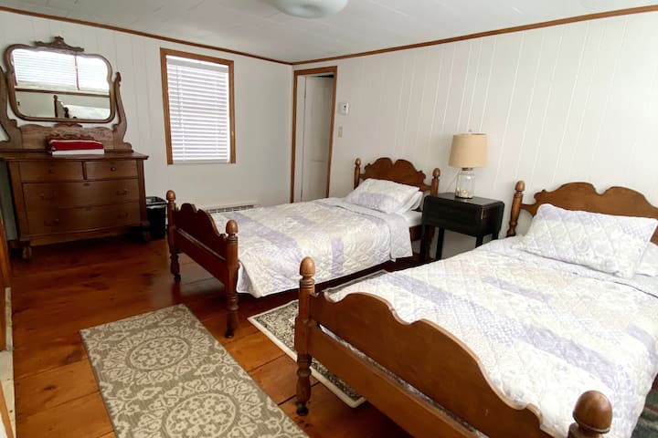 Second bedroom, great river view, compliments original 1840 character of home.