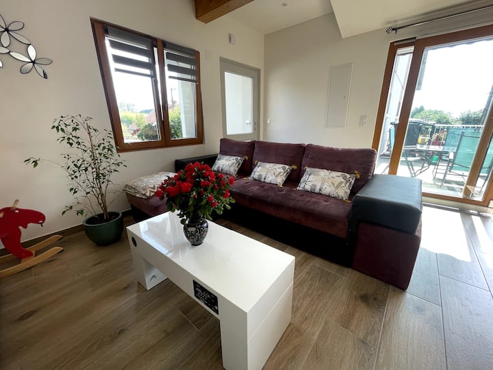 פינת ישיבה עם ספה נפתחת נוחה 