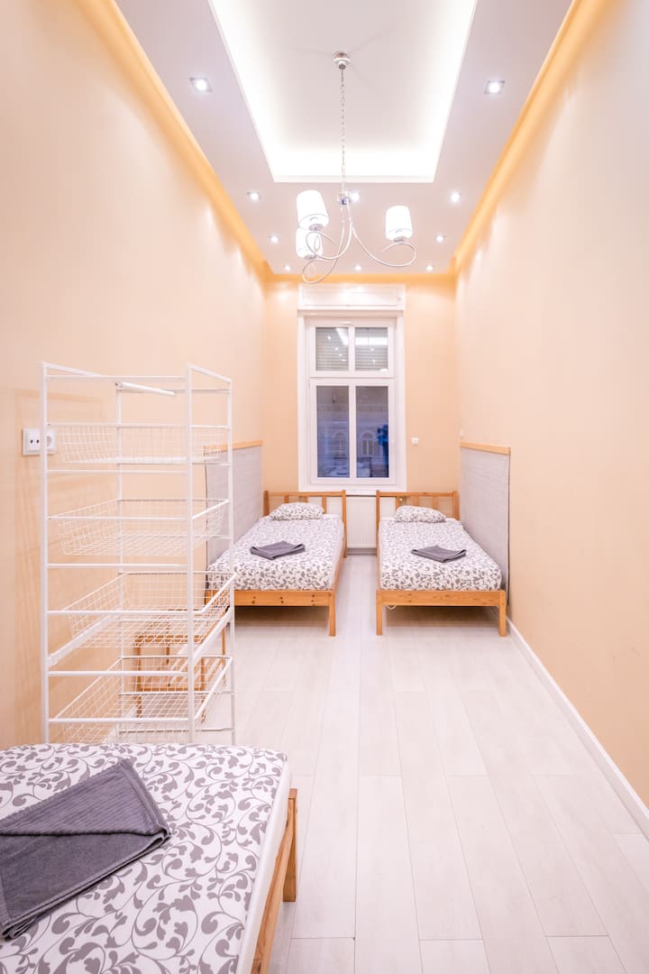 Second bedroom with 3 beds