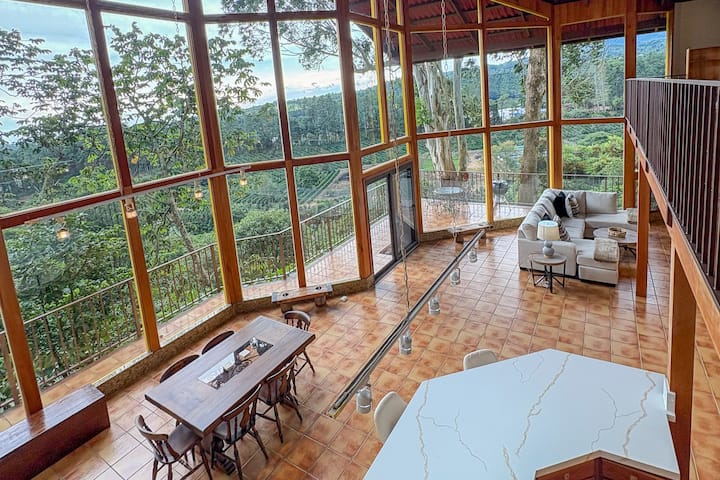 Modern Home with Coffee Plantation & Volcano Views