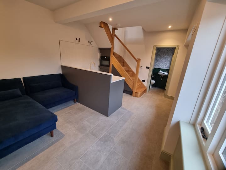 Living room and kitchen