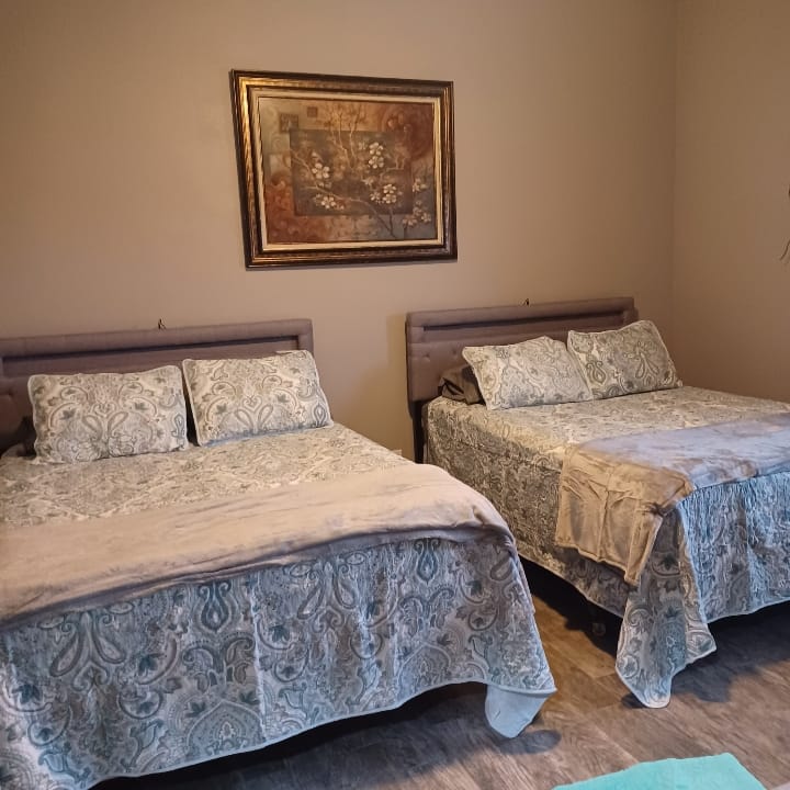 2 Queen Beds in Master Bedroom