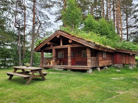 Cosy holiday home by the river in Åmli. Sauna.
