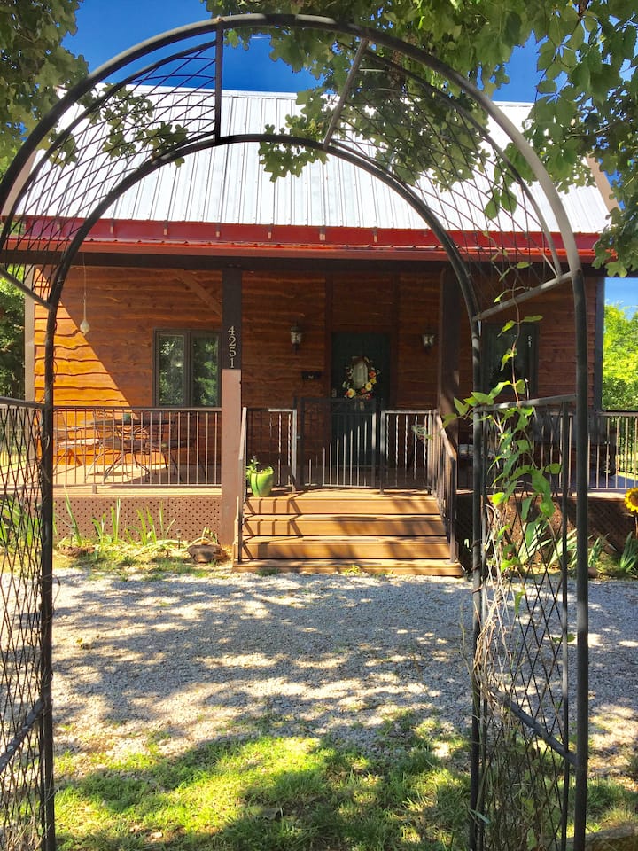 Cabin on 35 Acre Peacock Farm by University of OK