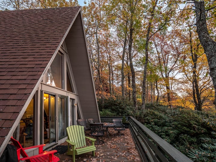 Roaring Fork Chalet Long Range Views Mt Mitchell Chalets for Rent in