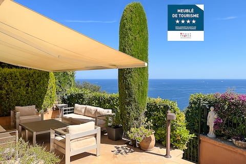 Charming villa Theoule sur mer panoramic see view