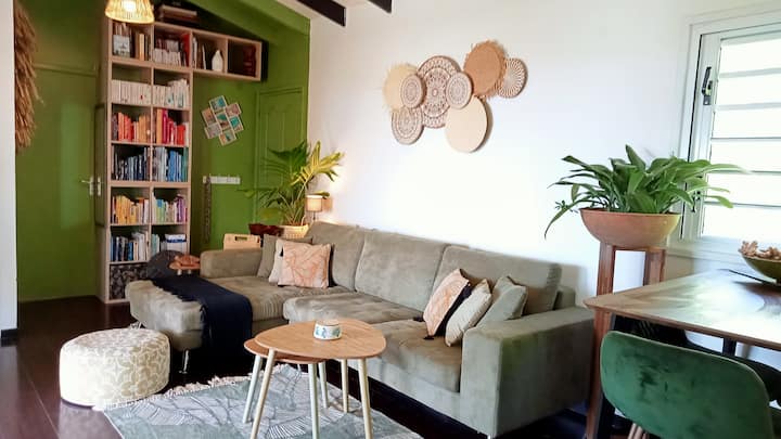 Un séjour cosy.