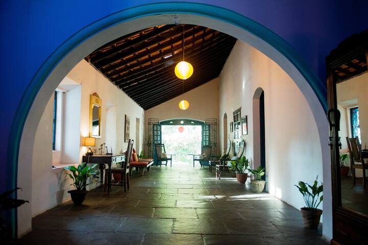 From the sitting room you enter into a long hall. It has two bedrooms on the right and one on the immediate left. The massive hall ends with the porch to the backyard. At the end of the hall to the left is the dining room, kitchen and 4th bedroom.