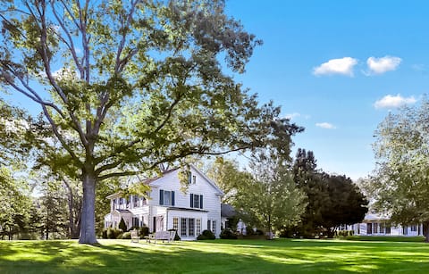 6-acre Hidden Estate for 10 w/FP, Pool, Chef's Kit