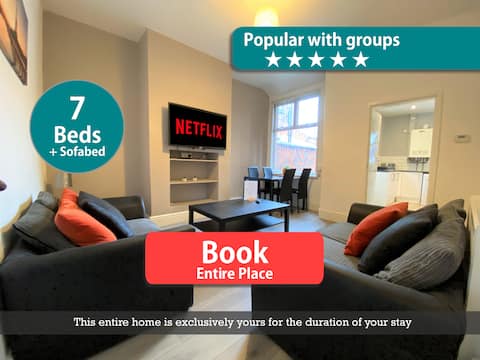 Successful Airbnb property: Ruskin Place by SG of Crewe (7 Beds and Parking) in Crewe