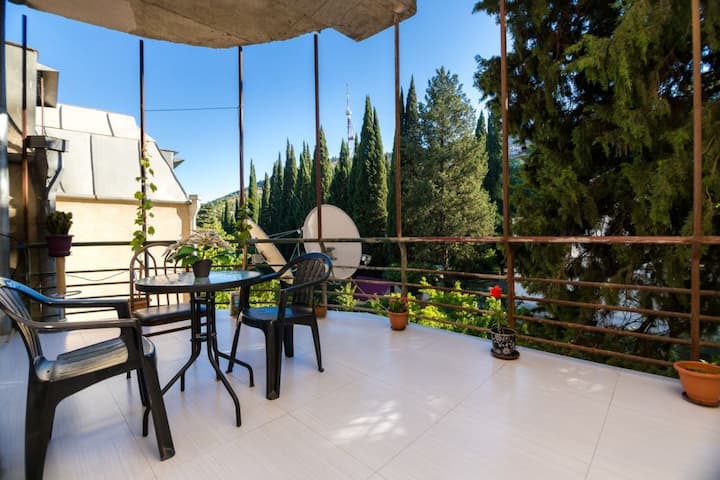 Three-bedroom apartment with a rental in the city center