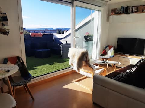 Penthouse with wonderful views in the center of Vitoria