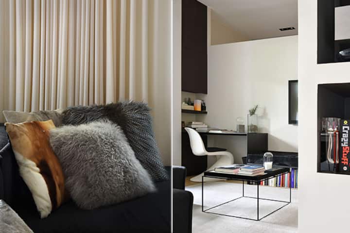 Central design apt with private garden