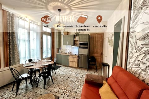 Successful Airbnb property: The Arrageois workshop - city center - 55 m2/6 people. in Arras