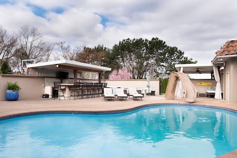 👙☀️🏊‍♀️HEATED POOL | PRIVATE ESTATE | OUTDOOR BAR🌹🌺🌳