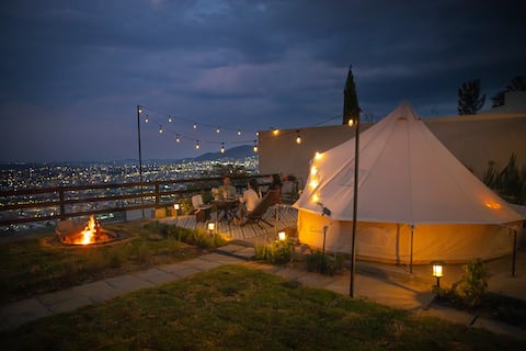 Glamping Privado with City View