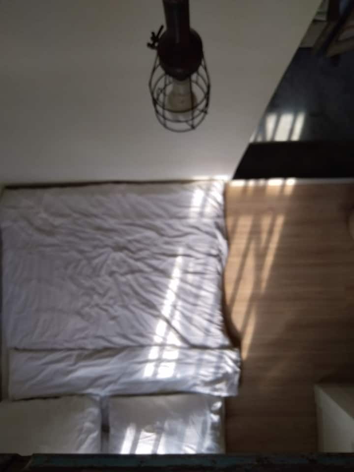 top view from loft bed