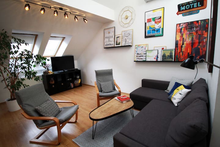 Apartment Great Letna. Central Prague. Terrace