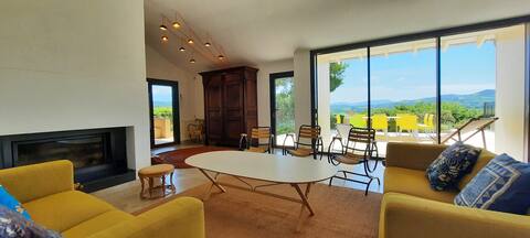 Modern villa with beautiful views