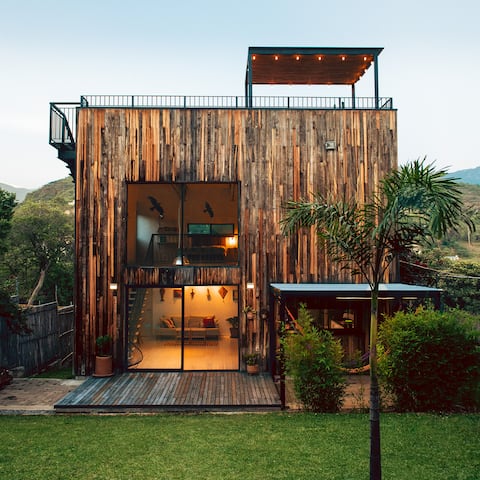 Modern architecture with great view