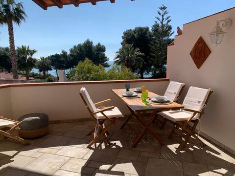 A Terrace on The Mediterranean Sea!