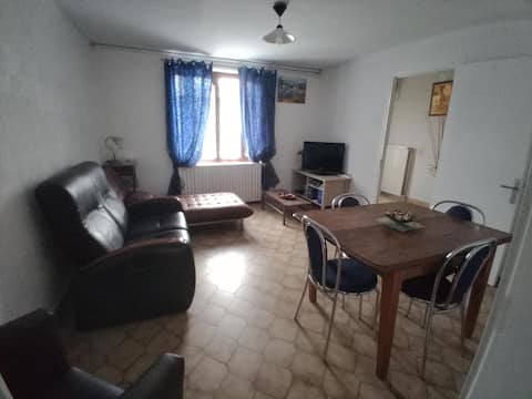 a huge and quiet flat in the countryside