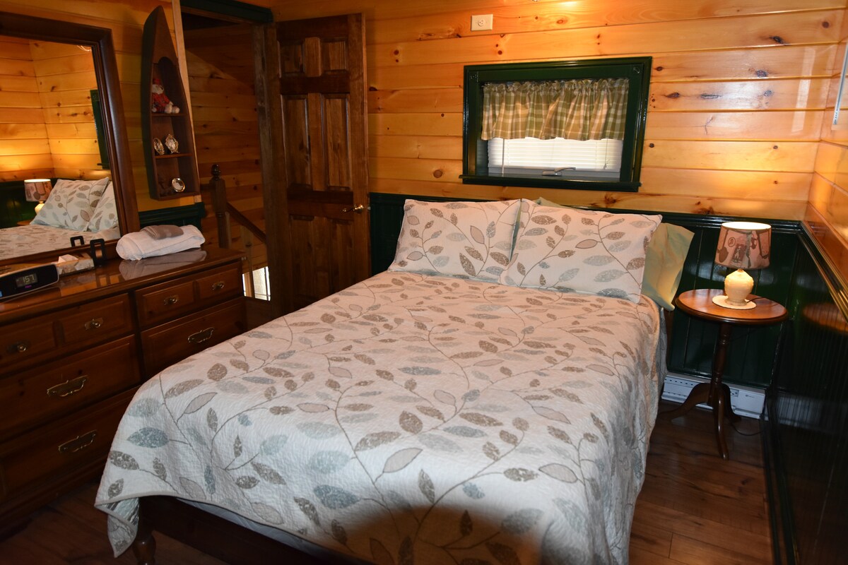 Upstairs - One of the three bedrooms.